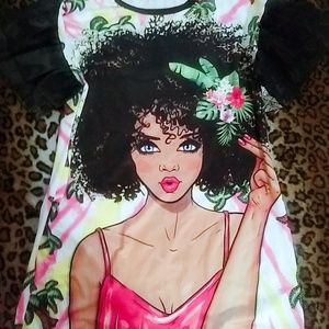 Virtuous Diva Fashion Ruffle Sleeve Shirt